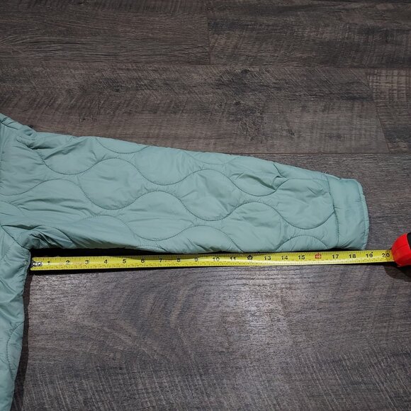 Jacket Bagatelle Collection Quilted Sage Green Lightweight Snap Closure - Picture 7 of 9